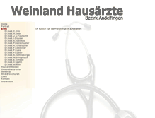 Tablet Screenshot of butsch.weinland-aerzte.ch